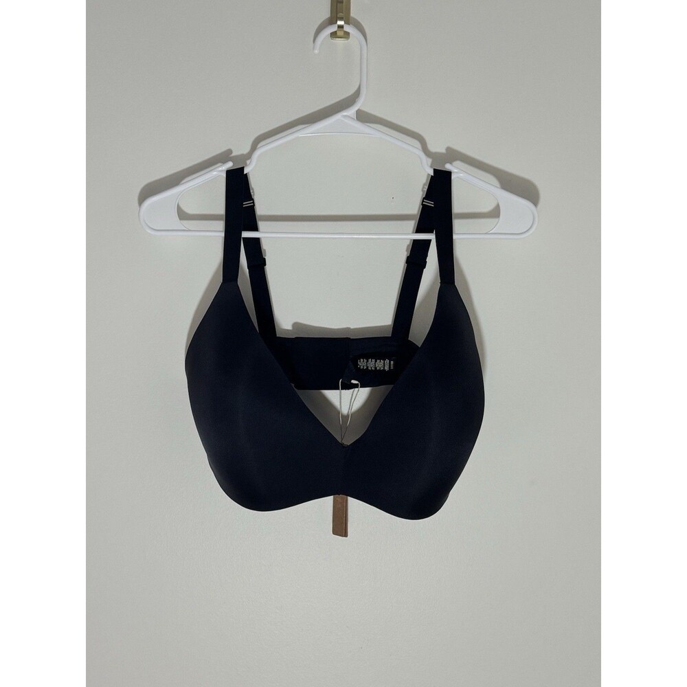 SKIMS Wireless Form Push Up Plunge Bra Onyx 38DDD NWT